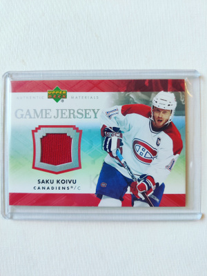 Saku Koivu - 07-08 UD Game Jersey