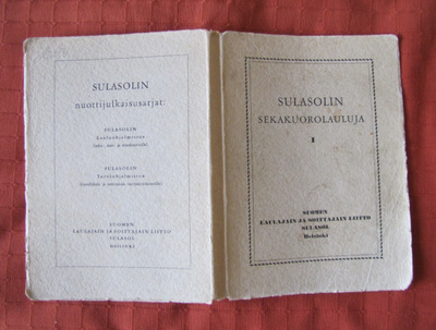 Turunen-Saarinen; Sulasolin sekakuorolauluja I