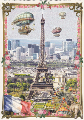 Eiffel ja näkymä Pariisiin