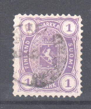 1882 1 mk leimapaino