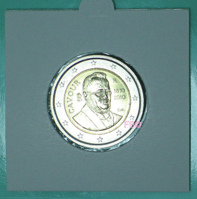 2010 ITALIA 2€ Erikoisraha Camillo Benso Cavour  UNC