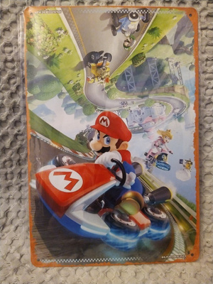 PELTIKYLTTI MARIO KART 8 20X30CM *UUSI!*