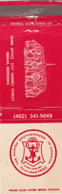 The Danish Brotherhoods in America, Omaha , Nebraska    b629