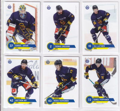 2021-22 Cardset Series 1 Lukko Team Set 12 korttia (97-108)