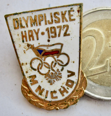 VANHA Merkki Olympia 1972 Munchen Tsekkoslovakia NOC