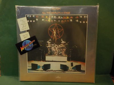 RUSH - ALL THE WORLD'S A STAGE EX+/EX+ UK -76 PRESS 2LP