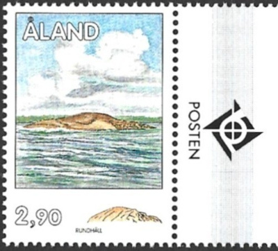 Ål 1994 Yleismerkit 2,90 mk välilöpari logo ** LaPe 081