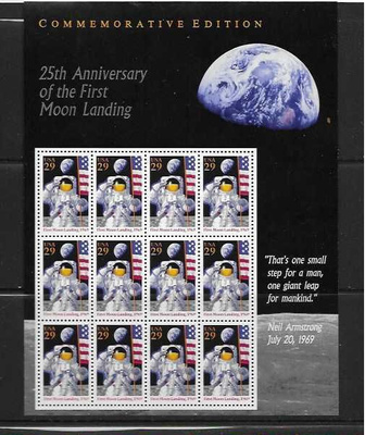AVARUUS USA-NEIL ARMSTRONG--KUVAN 12 MERKKIÄ-ONKO ARKKI**