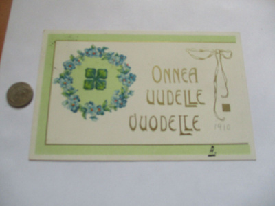Onnea uudelle vuodelle - 1-1-1910 Nousiainen