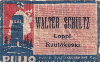 Loppi. Rautakoski, Walter Schultz   s27
