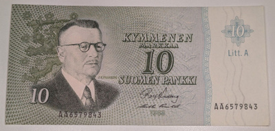 10 Markkaa 1963 Litt. A AÄ6579843
