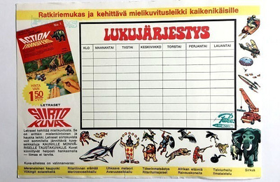 Lukujärjestys Action