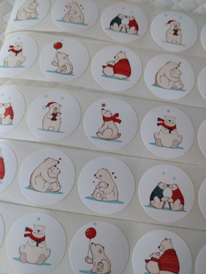 Söpöt jääkarhu tarrat 25kpl