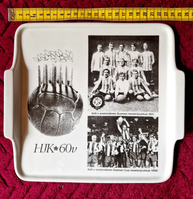 HJK Arabia 60-vuotis juhla tarjotin/lautanen . 1960-luvulta