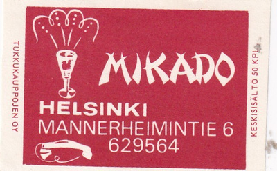 Helsinki, Mikado , Mannerheimintie 6,  e47