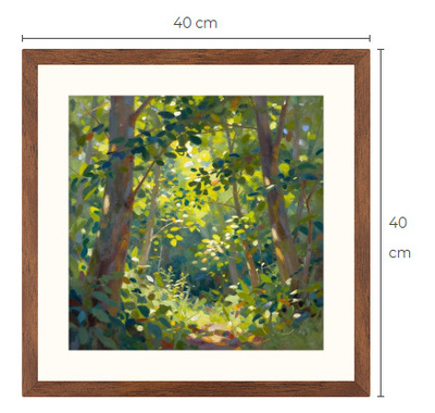 Uusi uniikki metsämaisema art print taulu 40 cm x 40 cm