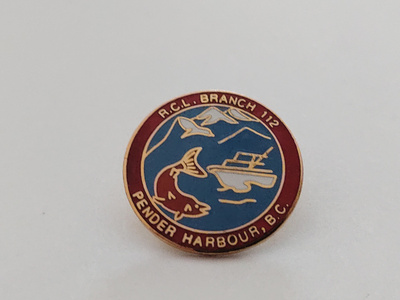 Emalimerkki R.C.L Branch 112 Pender Harbour,B.C.
