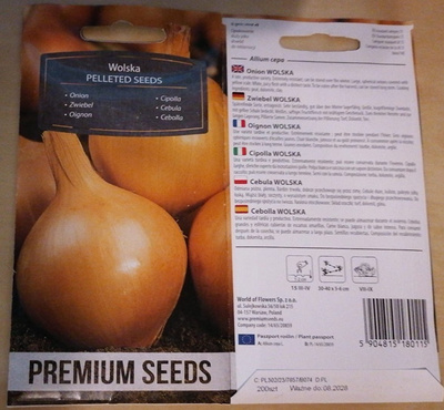 Sipuli 'Wolska' - pelletoidut siemenet #