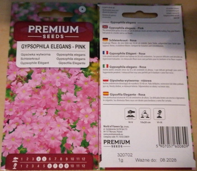 Kesäharso 'Gypsophila elegans - Pink' - siemenet #