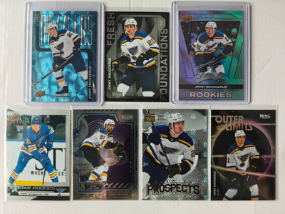 Jimmy Snuggerud 2025-26 rookie lotti St. Louis Blues