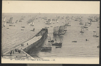 Ranska - Cancale , Le Depart de la Caravane