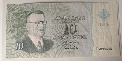 10 Markkaa 1963 Litt. A T3890658