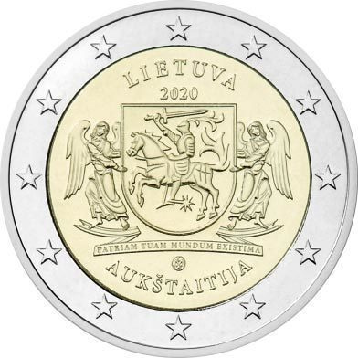 ** LIETTUA 2€ 2020 Aukštaitija pillerissä **