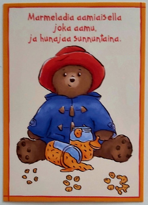 "Karhuherra Paddington"-KULKEMATON POSTIKORTTI