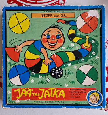 Jää Tai Jatka toukkapeli. Paletti 4065