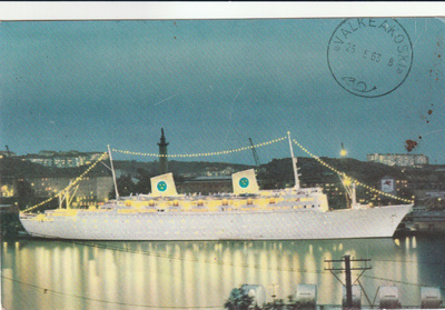 LAIVAKORTTI - M/S GRIPSHOLM