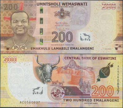 Eswatini (Swazimaa) 200 Emalangeni 2023 UNC Hybrid