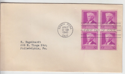 USA FDC 1940 famous scientics
