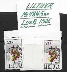 LIETUVA Mi 484-5**luett.1,50€