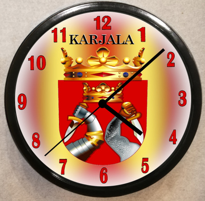 KARJALA  Seinäkelloja    3  mallia  !!!