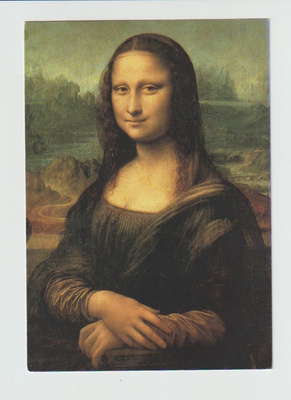 Postikortti, TAIDE, LEONARD DE VINCI, Mona Lisa