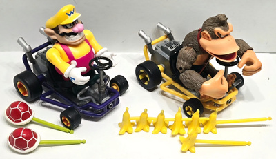 Mario Kart 64 Wario + Donkey Kong figuurit (1999, ToyBiz)