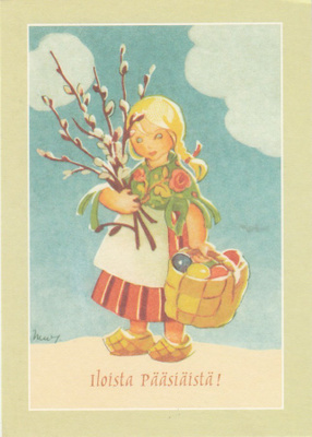 Postikortti, MARTTA WENDELIN, Pääsiäiskortti