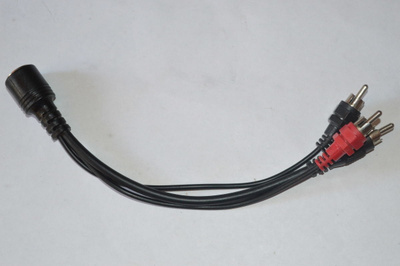 6pin din to 3xrca adapteri