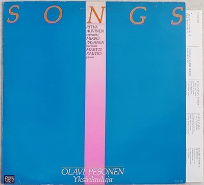 OLAVI PESONEN: Yksinlauluja • Songs – Fuga LP 1987 + liite