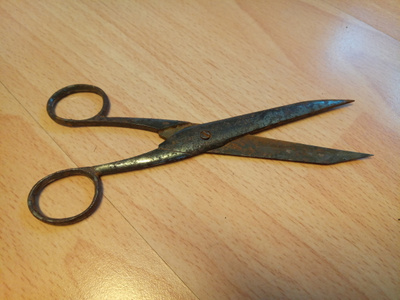 Vanhat fiskars metalli sakset