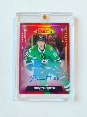 Roope Hintz - 21-22 UD Stature Red AU /25