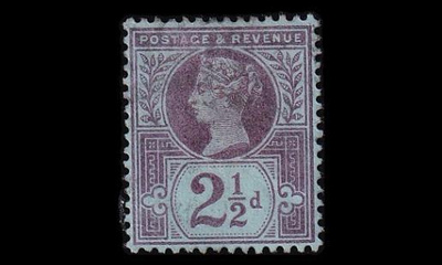 Iso-Britannia 89 o Victoria 2½ P (1887)