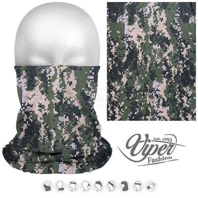 Viper Fashion 9in1 Monikäyttö Vaate 204 Maastokuvio *UUSI*