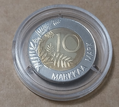 EU Joutsenkymppi EU 1995 kapselissa 10 markkaa