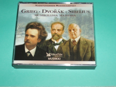 3 X CD Grieg -  Dvorák  -  Sibelius -  Valitut Palat  (Uusi)
