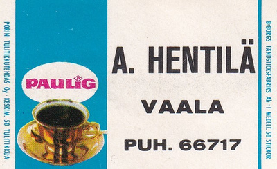 Vaala, A. Hentilä  , Paulig 1/15