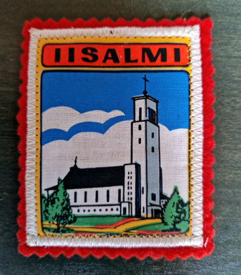 Iisalmi vintage kangasmerkki