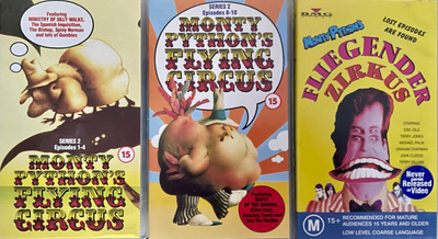 MONTY PYTHON'S FLYING CIRCUS mag VHS cards