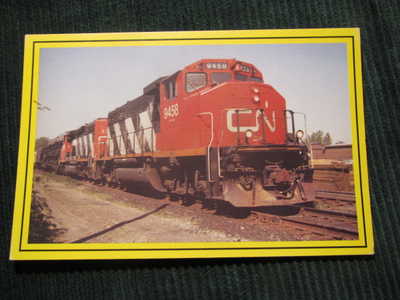 Dieselveturi CN Locom9458. Postikortti
