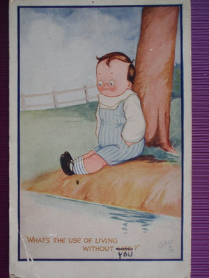 Poika kaipaa kaveria WANHA 1915